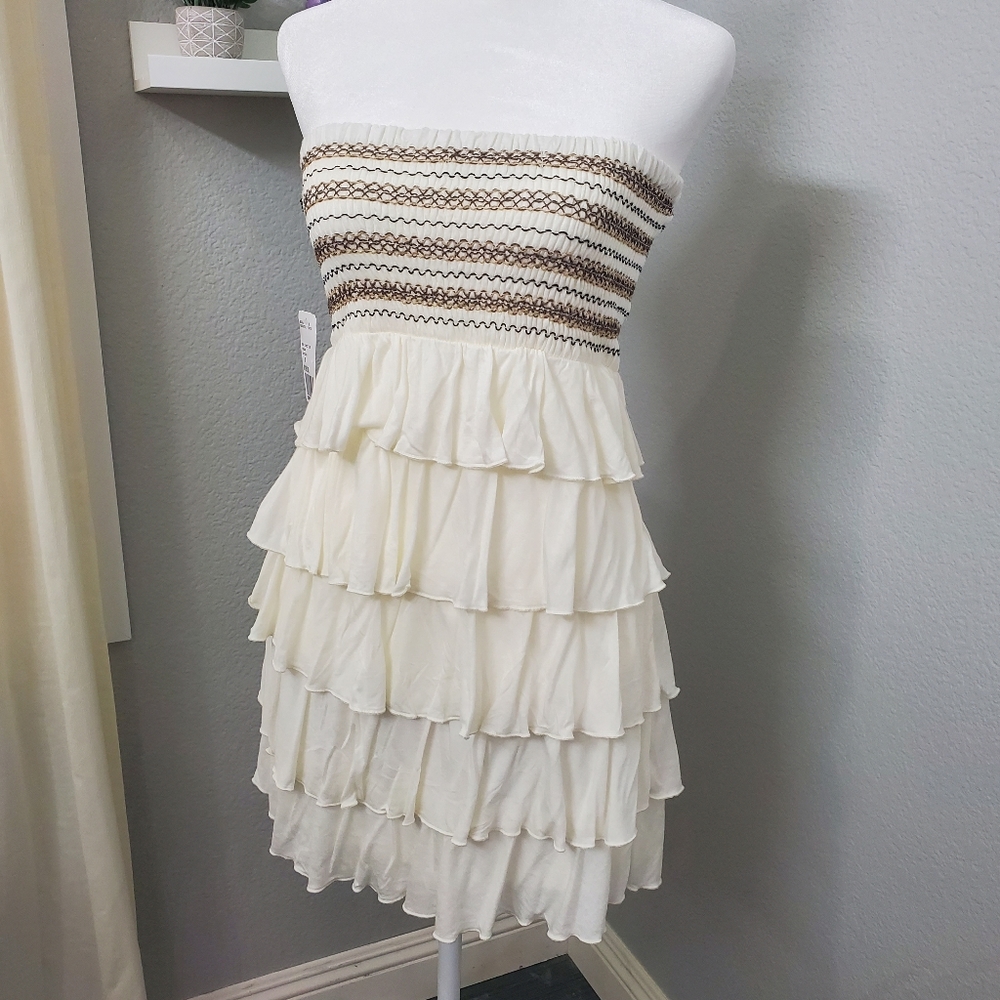 Forever 21 strapless bandeau dress, size Small.